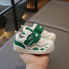 女宝宝学步鞋子春秋防滑软底0-1岁2半男童婴儿网面小童运动机能鞋