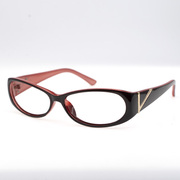 假眼镜框无镜片超小圆方框架男女，装饰哑光磨砂，黑红色小框个性空框