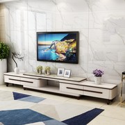 岩板茶几电视柜大理石，简约伸缩客厅，组合钢化玻璃北欧烤漆