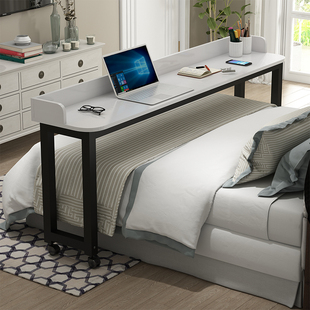 可移动电脑桌台式家用卧室，程潇同款床上书桌，现代简约跨床桌懒人桌