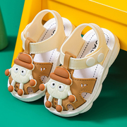 儿童夏季包头凉鞋可爱男女宝宝婴儿软底防滑轻便幼儿园学步鞋