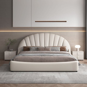 床现代简约软包皮床主卧婚床1.5m1.8m双人床软床储物免洗科技布床