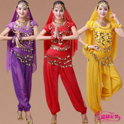 印度舞演出服装舞蹈练习服肚皮舞套装服装亮点，裤练功表演服装