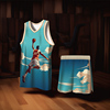 MUZUES比赛篮球服定制吸汗透气儿童篮球套装训练队服速干球衣订做