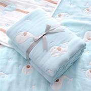 日本新生婴儿十层纱布被纯棉加厚初生儿童浴巾毛巾被宝宝幼儿盖毯