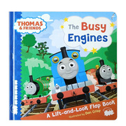小火车托马斯和他的朋友们纸板翻翻书thomas&friendsbusyengineslift-the-flapbook儿童绘本英文原版图书进口书
