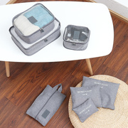 旅行收纳袋出行李箱衣物，有序分类装袋子多功能，收纳包鞋袋七件套装