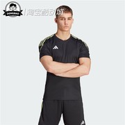 5月adidas阿迪达斯 男子休闲舒适足球运动短裤/短袖IN8166/IN8165