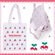 日本sanrio三丽鸥樱桃郁金香，春色系列单肩布包环保袋