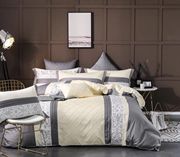 床单被套1.8m2.0床上用品纯棉全刺绣美式欧式纯色六件套四件套