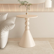 奶油风边几铁艺置物架创意，茶几沙发边桌简约现代小桌子卧室床头桌