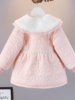 婴儿冬季加绒洋气棉衣女童夹棉外套一二岁女宝宝冬装公主保暖棉服