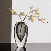 简约现代插花工艺品花瓶，轻奢琉璃装饰品客厅软，装饰样板间餐桌摆件