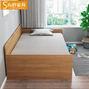 榻榻米板式床1.2米1.5米双人床高箱收纳床沙发床单人床小户型家具