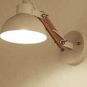 北欧卧室可调光壁灯创意遥控墙挂灯阅读带开关房间民宿充电床头灯