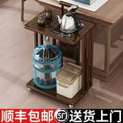 移动茶水柜小茶台实木茶桌，茶几客厅家用带，轮茶车全自动烧水壶一体