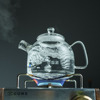 直火煮茶壶电陶炉明火，用耐高温玻璃壶烧水壶水果，泡茶壶花草茶过滤