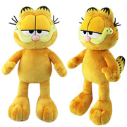 跨境正版卡通Garfield加菲猫毛绒玩具猫咪儿童公仔抱枕女礼物