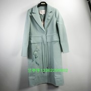 zdg-pmajw6005-493980粉红绵羊毛，西装领大衣，外套2020秋