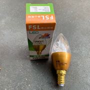 佛山LED E14小螺口拉尾灯泡系列3W金色银色白光10只螺口家用