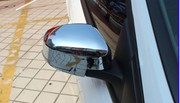 12-17款新福克斯后视镜盖 改装倒车反光镜罩贴壳电镀铬改装饰亮片