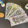 chiikawa可爱卡通透明贴纸包4张入儿童diy手账贴纸pet贴纸日系风