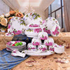 景德镇56头方碗骨瓷陶瓷餐具碗盘碟套装家用碗瓷