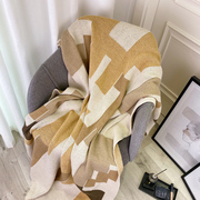定制沙发毯盖毯办公室午睡毯毛巾被薄款针织毯午休毯客厅毛毯单人