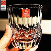 意大利rcr水晶玻璃威士忌酒，洋酒杯套装创意家用啤酒杯，果汁水杯子