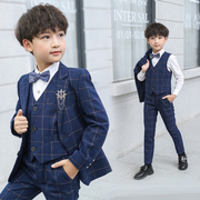 儿童西装套装小花童男孩钢琴，演出主持人周岁，礼服帅气外套男童西服