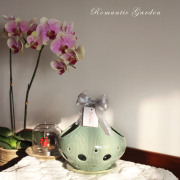 蝴蝶兰陶瓷镂空透气花盆，花篮轻奢高端室内客厅摆件高级质感