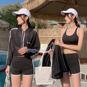 2023分体泳衣三件套遮肚显瘦韩版学生时尚运动泡温泉游泳衣女