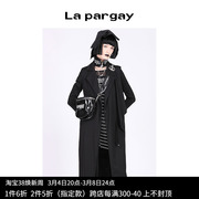 lapargay纳帕佳2024春季马甲无袖西装外套，中长款不规则马夹女