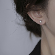 法国设计师nickarl耳钉纯银，女养耳洞小巧气质，高级感耳环小众