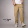 美国Abercrombie Fitch男士21af休闲高弹力薄款修身长裤