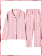 2023年睡衣女春秋款纯棉长袖气质粉色可外穿高级感家居服套装