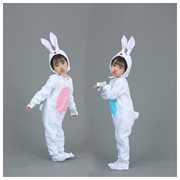 元旦儿童小兔子表演服少儿卡通动物服亲子，舞蹈服装兔子演出服