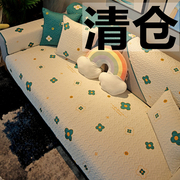全棉沙发垫四季简约布艺现代组合实木，坐垫子通用防滑冬季沙发套巾