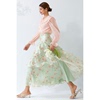 美妃绿色法式仙女森系设计感气质印花裙子半身裙2023春夏女
