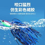 亨嘉路亚饵拖拉机远投型胡须佬旋转亮片16克22克假饵硬饵翘嘴海鲈