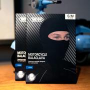 法国MOTOW头罩摩托车弹性头套黑色防尘透气男女骑行防风面罩
