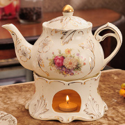 陶瓷花茶壶花草水果花果，茶壶耐热蜡烛，加热花茶具花茶杯玻璃套装