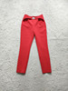 意式轻奢 FR@COMINA 正红色腰带装饰设计感后拉链通勤小脚西装裤