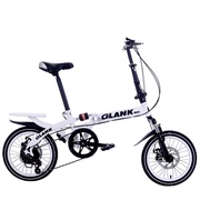 双减震碟刹变速16寸20寸折叠自行车成人儿童小学生男女式便携单车