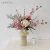 欧式仿真花套装粉色茉莉，百合花艺家居餐桌，装饰花茶几假花