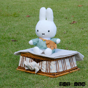 日本miffy米菲兔绿衣，小狗包可爱毛绒玩具公仔娃娃