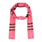 burberry博柏利，女士粉红色羊毛，混纺围巾8004516