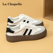 La Chapelle/拉夏贝尔德训鞋女鞋2024夏季增高鞋子女低帮板鞋