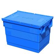 塑料周转箱带盖加厚物流箱运输箱，储物箱大码收纳箱，物流塑料箱胶框