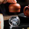 创意龙年水晶玻璃盖置茶壶盖托
